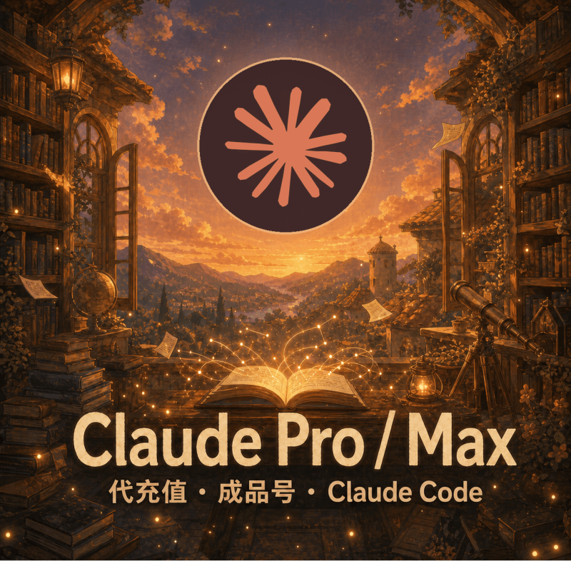 Claude Pro / Max 5x / Max 20x代充值｜Claude Code会员开通与成品号